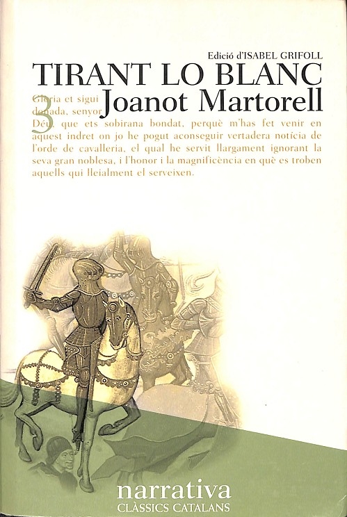 TIRANT LO BLANC - JOANOT MARTORELL - 9788475888552