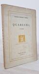QUARESMA (POEMES) (CATALÁN). | MANUEL BERTRAN I ORIOLA