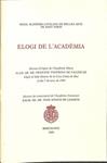 ELOGI DE L'ACADÈMIA (CATALÁN). | DR. FRANCESC FONTBONA DE VALLESCAR