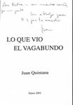 LO QUE VIO EL VAGABUNDO | 9788460704928 | JUAN QUINTANA ALVAREZ