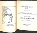 SALVATGE COR SONETS -  SALVAJE CORAZÓN EDICIÓN BILINGÜE  (CASTELLANP - CATALÁN) | CARLES RIBA