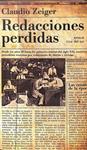 REDACCIONES PERDIDAS  | 9789500432054 | CLAUDIO ZEIGER