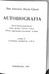 AUTOBIOGRAFÍA DE SAN ANTONIO MARÍA CLARET | 9788472631014 | SAN ANTONIO MARIA CLARET / JOSE MARIA VIÑAS