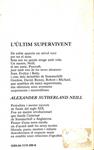 L'ULTIM SUPERVIVENT (CATALÁN). | 9788472792357 | ALEXANDER SUTHERLAND NEILL