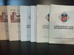 UNIVERDAD DE BARCELONA ANUARIO DEL CURSO 1968- 1972 Y DE 1977-1978 (6 VOL). (DESCATALOGADO)