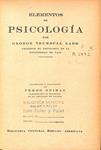 ELEMENTOS DE PSICOLOGÍA | GEORGE TRUMBULL LADD