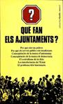 QUÈ FAN ELS AJUNTAMENTS? (CATALÁN) | 9788429713115 | SIN ESPECIFICAR