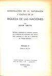RIQUEZA DE LAS NACIONES TOMOS 1 Y 2 | ADAM SMITH