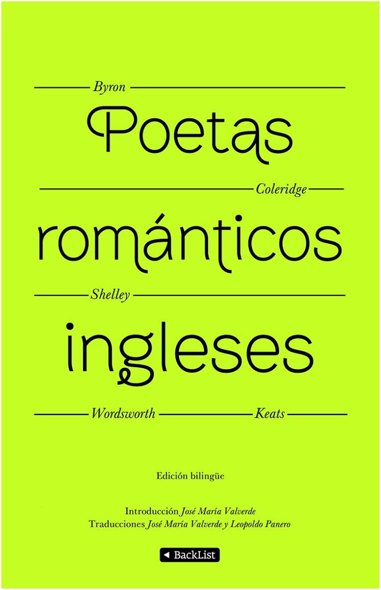 POETAS ROMÁNTICOS INGLESES (EDICIÓN BILINGÜE) | AA. VV.