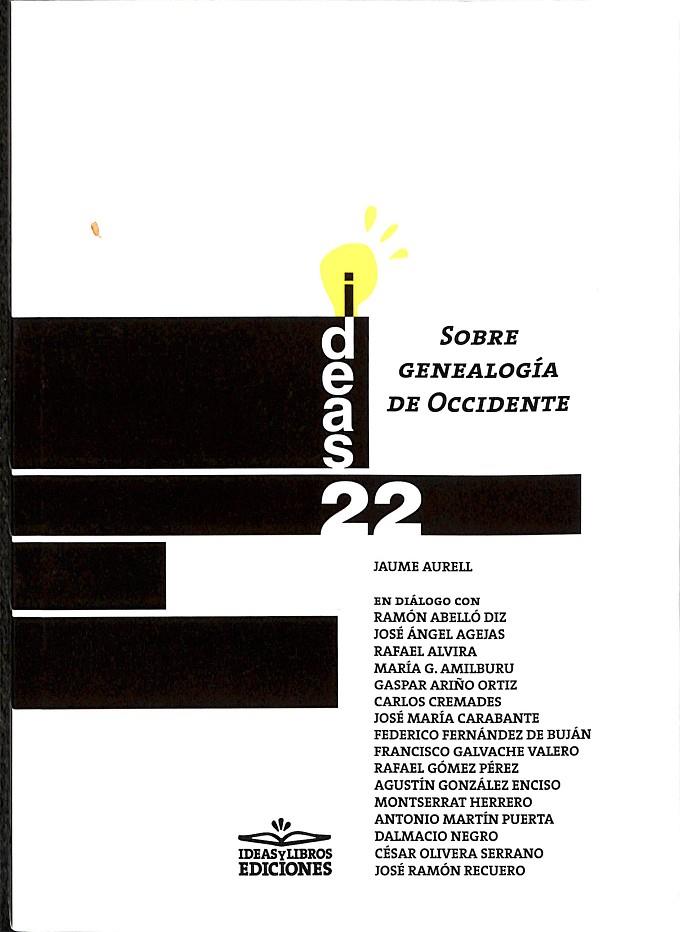 SOBRE GENEALOGÍA DE OCCIDENTE | AURELL, JAIME/Y OTROS