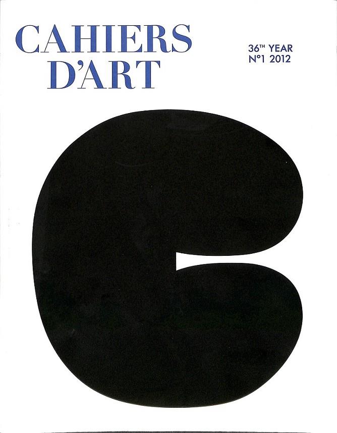 CAHIERS D´ART 36 YEAR Nº 1 2012  (INGLÉS) | V.V.A
