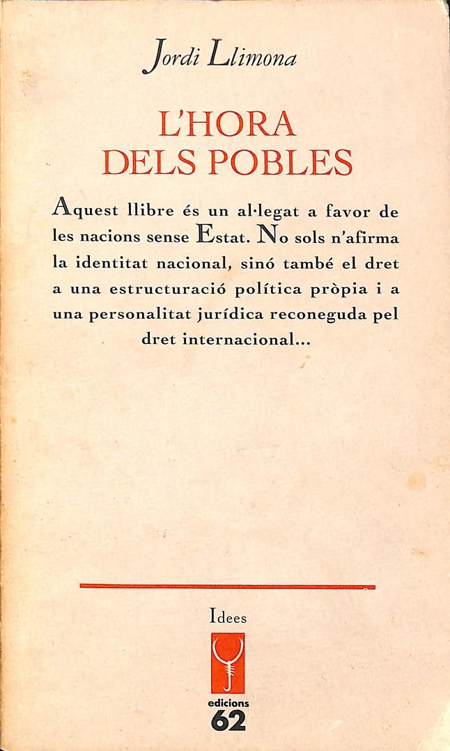 L'HORA DELS POBLES (CATALÁN) | 9788429736922 | LLIMONA BARRET, JORDI