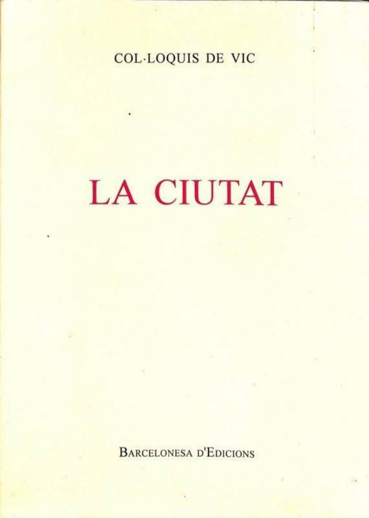 LA CIUTAT (CATALÁN). | IGNASI ROVIRO I JOSEP MONSERRAT