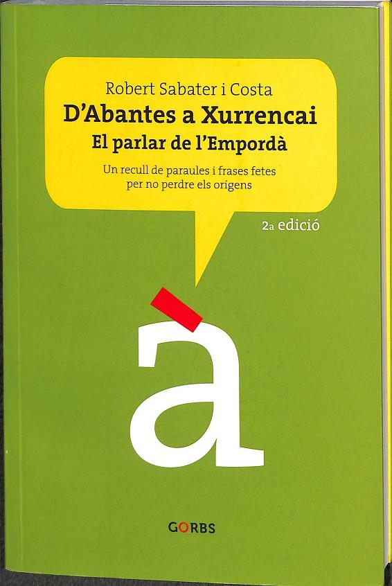 D’ABANTES A XURRENCAI (CATALÁN) | SABATER COSTA, ROBERT