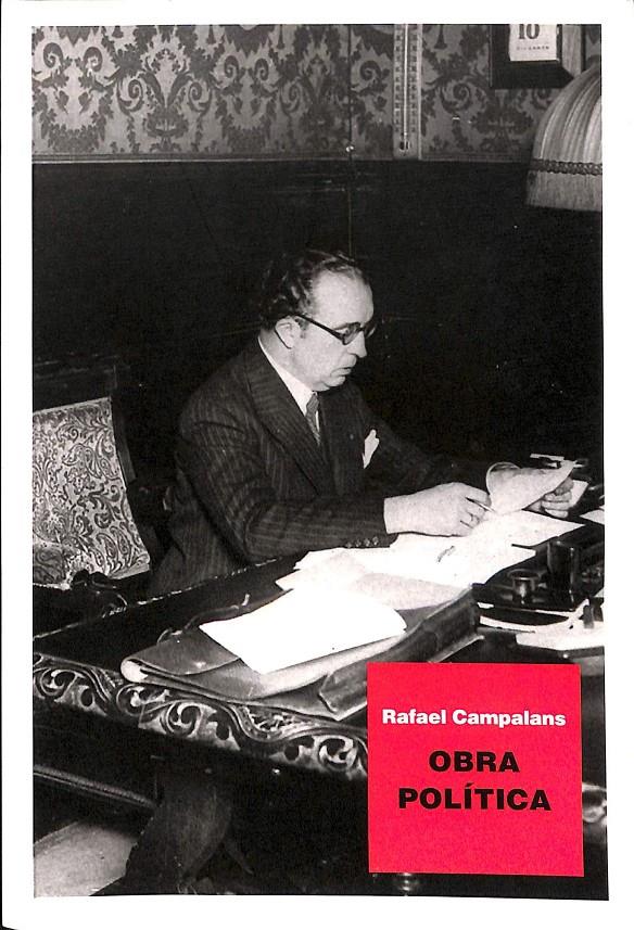 OBRA POLITICA RAFAEL CAMPALANS | 9788461269938 | CAMPALANS, RAFAEL
