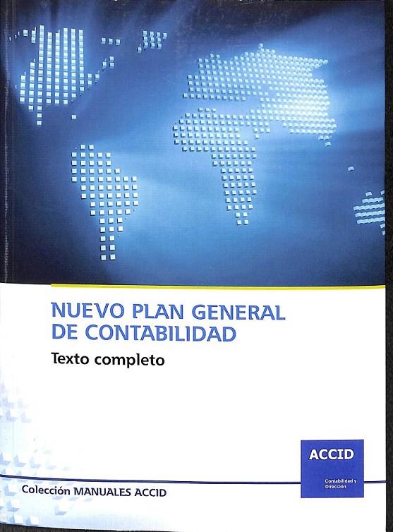NUEVO PLAN GENERAL DE CONTABILIDAD | 9788461208593 | AA.VV