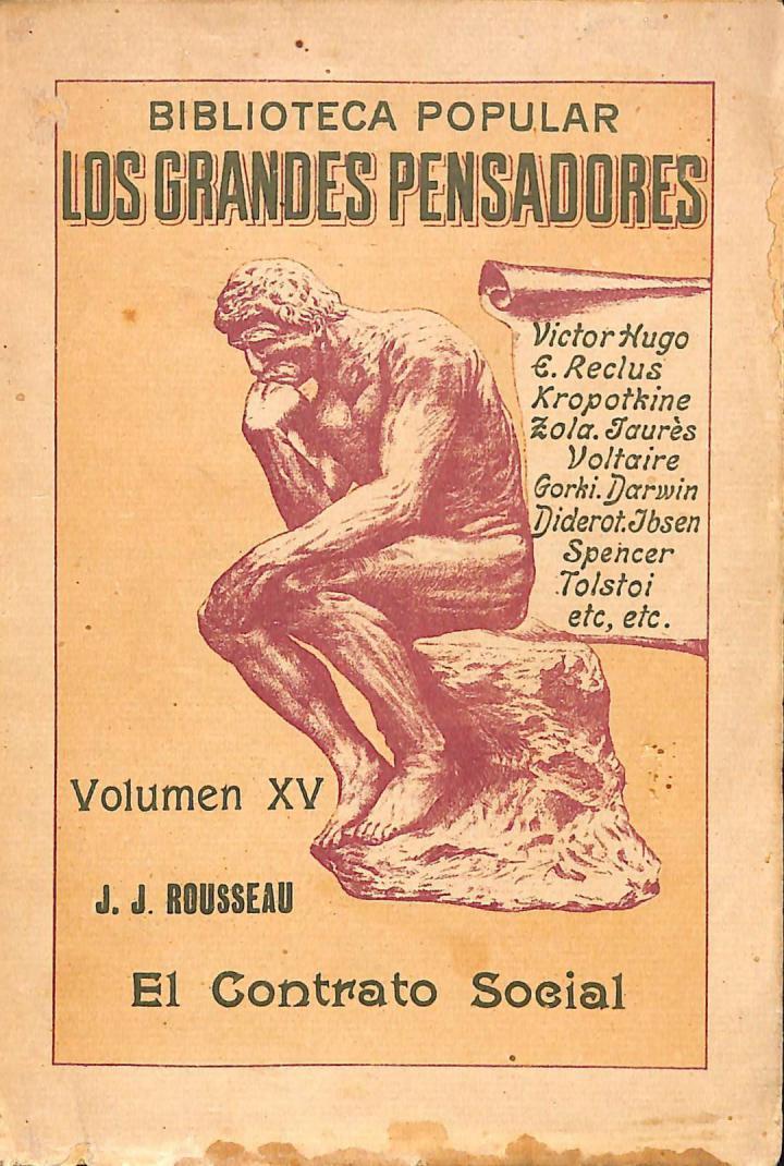 DEL CONTRATO SOCIAL. FRAGMENTOS. SEGUNDA PARTE (VOLUMEN XV) | JUAN JACOB ROUSSEAU
