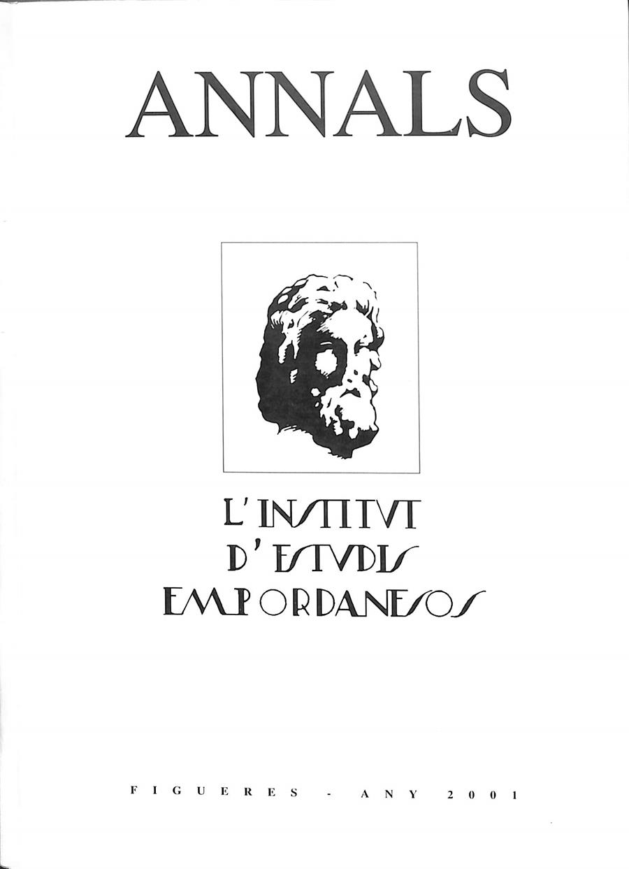 ANALS DE L'INSTITUT D'ESTUDIS EMPORDANESOS VOL. 34  (CATALÁN) | INÉS PADROSA, M. DOLORS COSTA, JOSEP M. BERNILS...