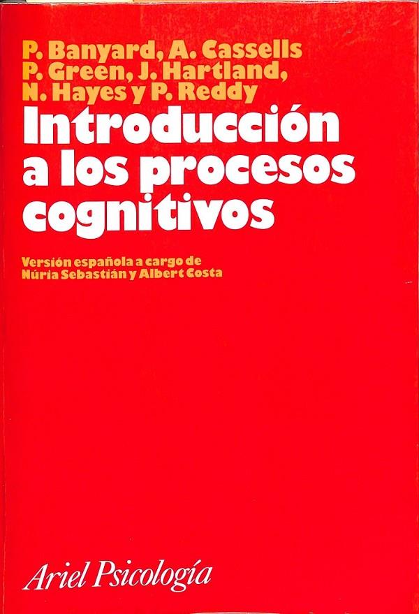 INTRODUCCIÓN A LOS PROCESOS COGNITIVOS | 9788434408630 | BANYARD, PHILLIP