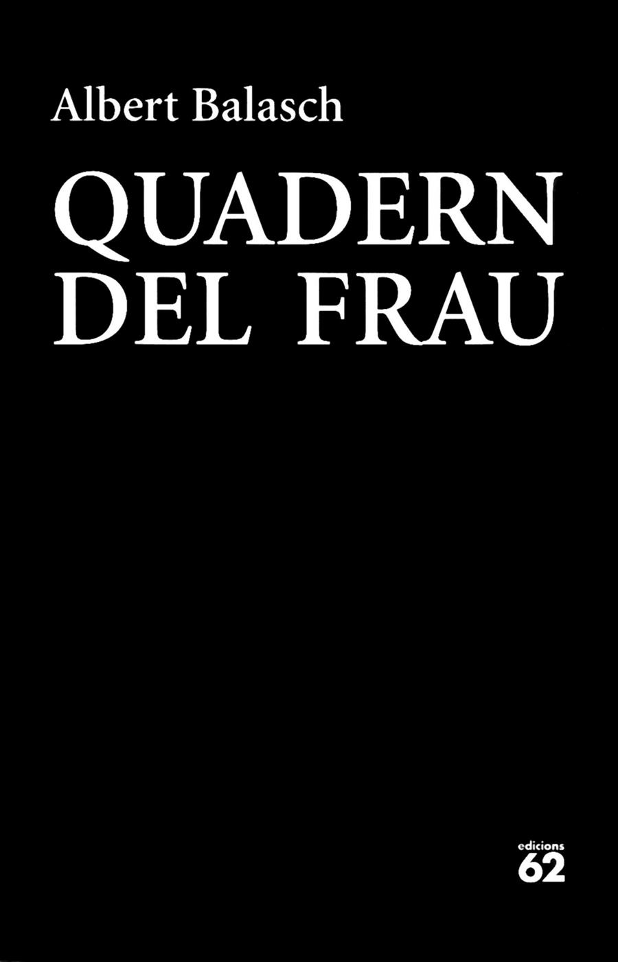 QUADERN DEL FRAU (CATALÁN) | 9788429774832 | BALASCH MONTULL, ALBERT