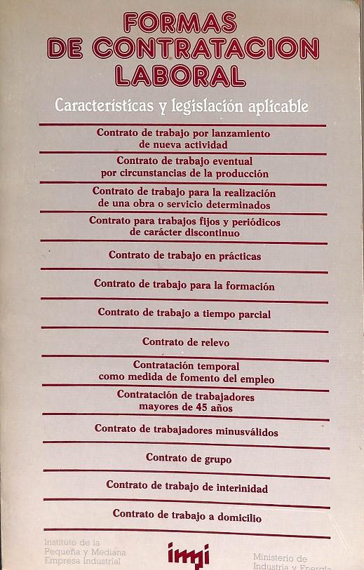 FORMAS DE CONTRATACIÓN LABORAL | INSTITUTO DE LA PEQUEÑA Y MEDIANA EMPRESA INDUSTRIAL
