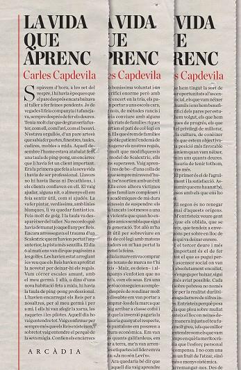 LA VIDA QUE APRENC (CATALÁN) | CAPDEVILA PLANDIURA, CARLES