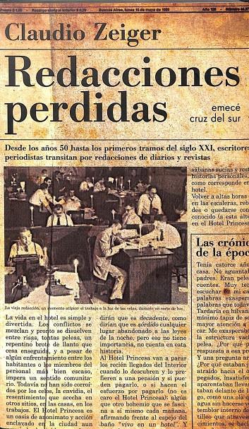 REDACCIONES PERDIDAS  | 9789500432054 | CLAUDIO ZEIGER