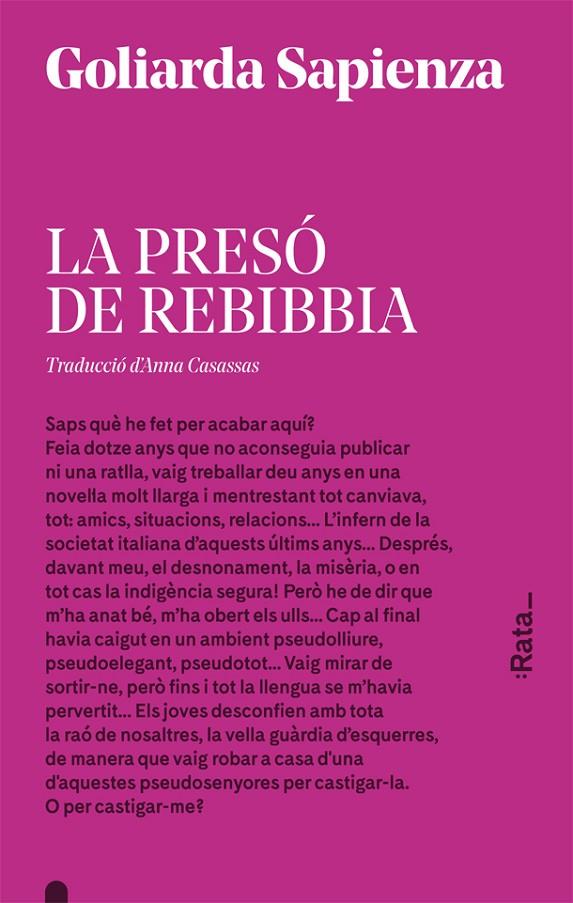 LA PRESÓ DE REBIBBIA (CATALÁN) | SAPIENZA, GOLIARDA