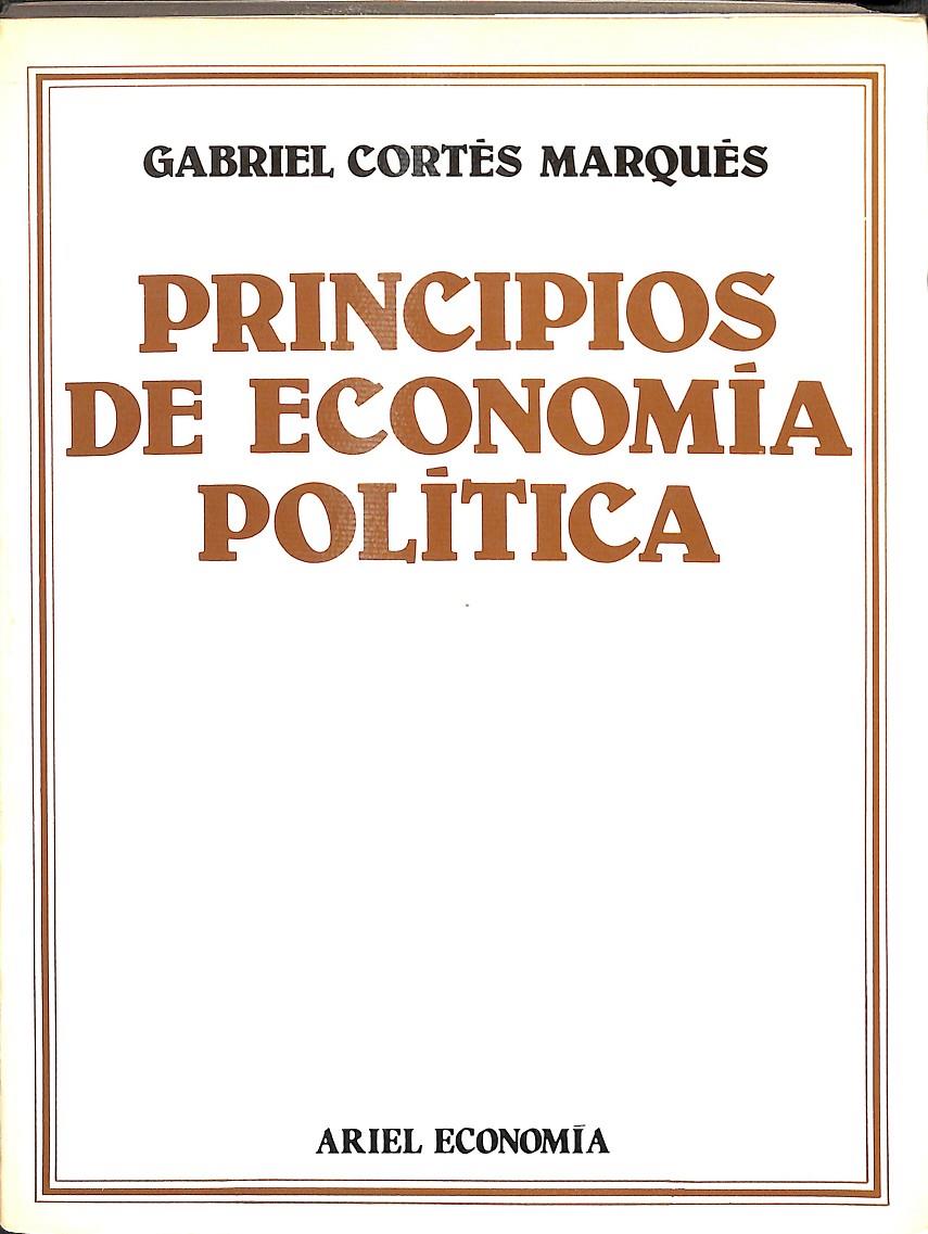 PRINCIPIOS DE ECONOMÍA POLÍTICA | 9788434420281 | CORTÉS MARQUÉS, GABRIEL