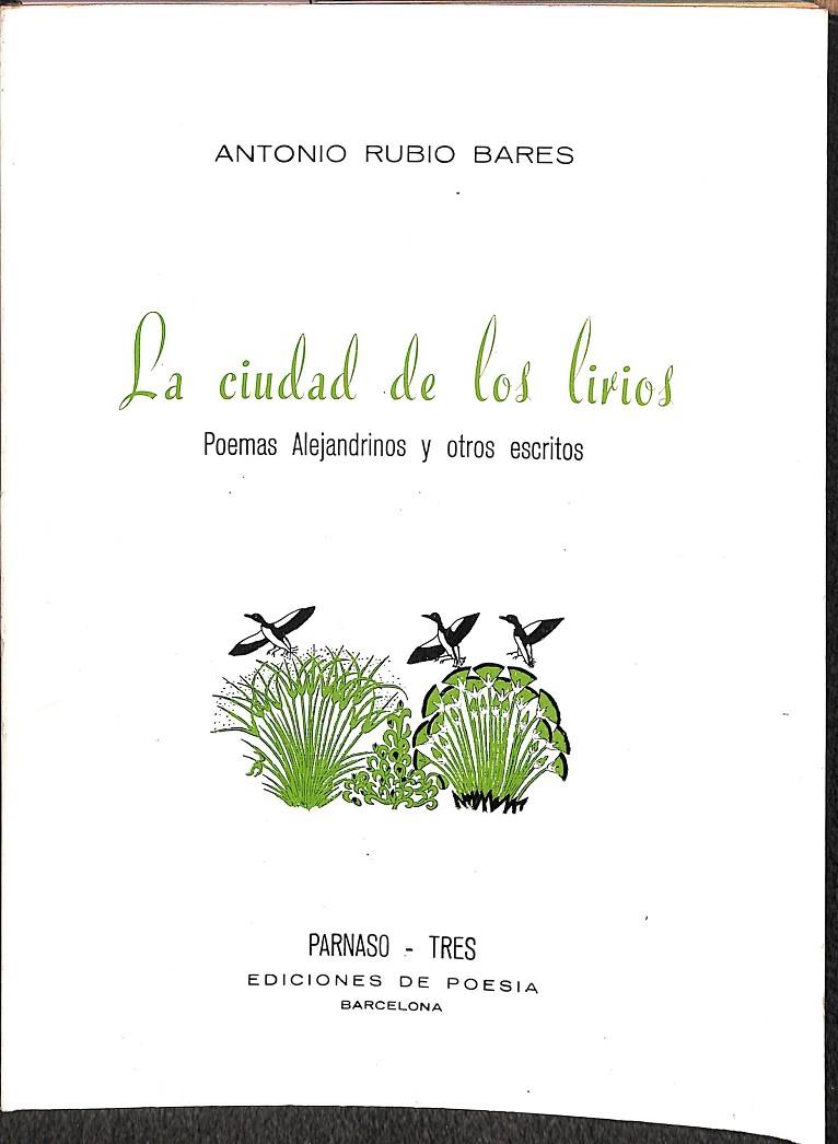 LA CIUDAD DE LOS LIRIOS | ANTONIO RUBIO BARES