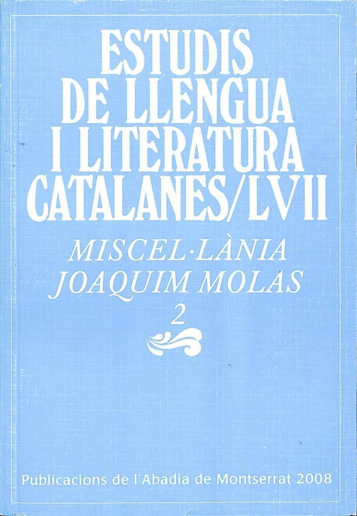 MISCEL·LÀNIA JOAQUIM MOLAS, 2 (CATALÁN) | 9788498830576 | JOSEP/Y OTROS MASSOT I MUNTANER