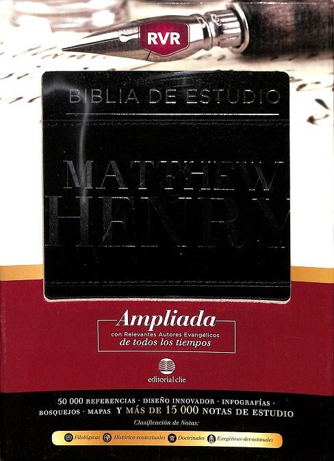 BIBLIA DE ESTUDIO MATTHEW HENRY- BONDED LEATHER (PIEL FABRICADA) | ROPERO BERZOSA, ALFONSO