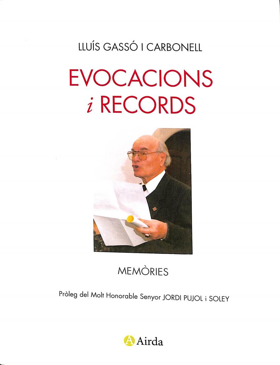 EVOCACIONS I RECORDS (CATALÁN) | LLUIS GASSÓ I CARBONELL
