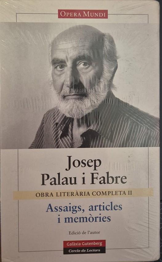 ASSAIGS, ARTICLES I MEMÒRIES (CATALÁN) | PALAU I FABRE, JOSEP