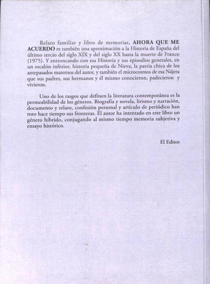 AHORA QUE ME ACUERDO | DEMETRIO GUINEA