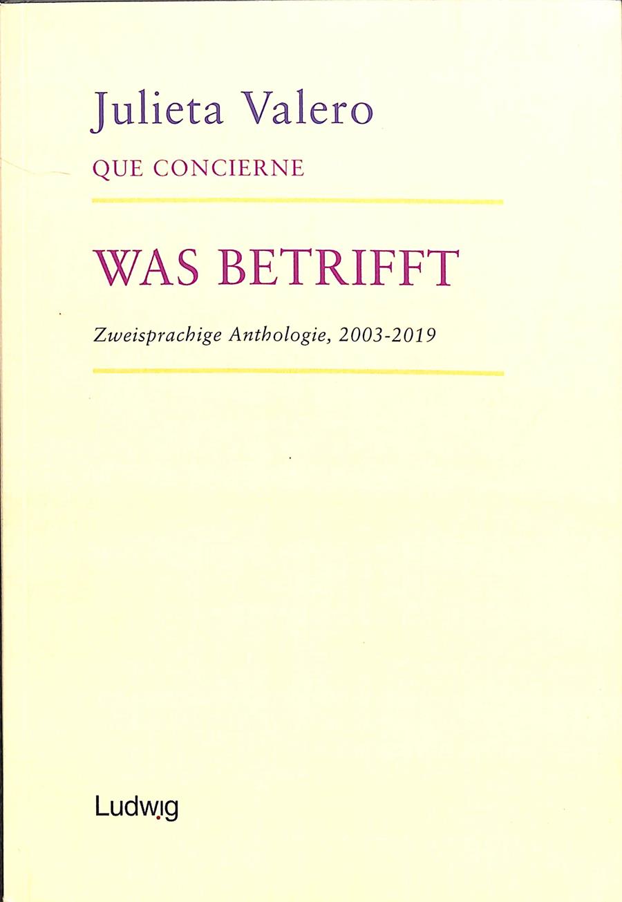 QUE CONCIERNE WAS BETRIFFT (IDIOMA CASTELLANO - ALEMÁN) | 9783869353760 | JULIETA VALERO