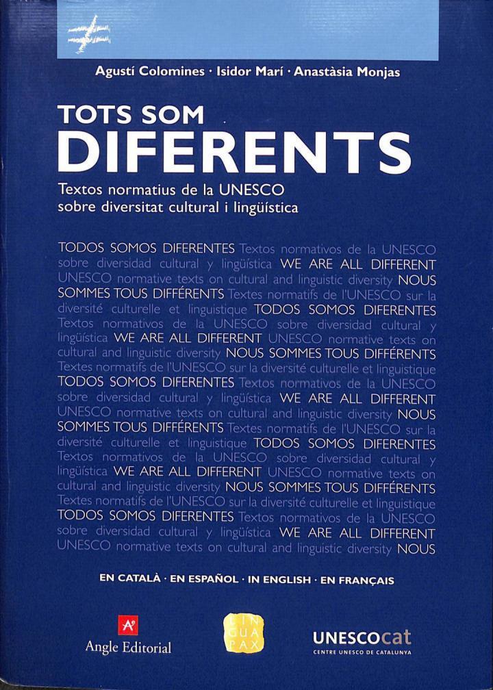 TOTS SOM DIFERENTS (CATALÁN). | 9788496521162 | AA VV