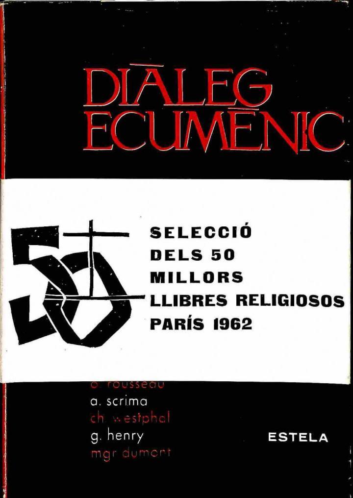 DIÀLEG ECUMÈNIC (CATALÁN). | J. BOSC I ALTRES