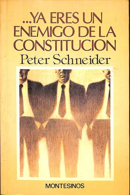 ...YA ERES UN ENEMIGO DE LA CONSTITUCION | PETER SCHENEIDER