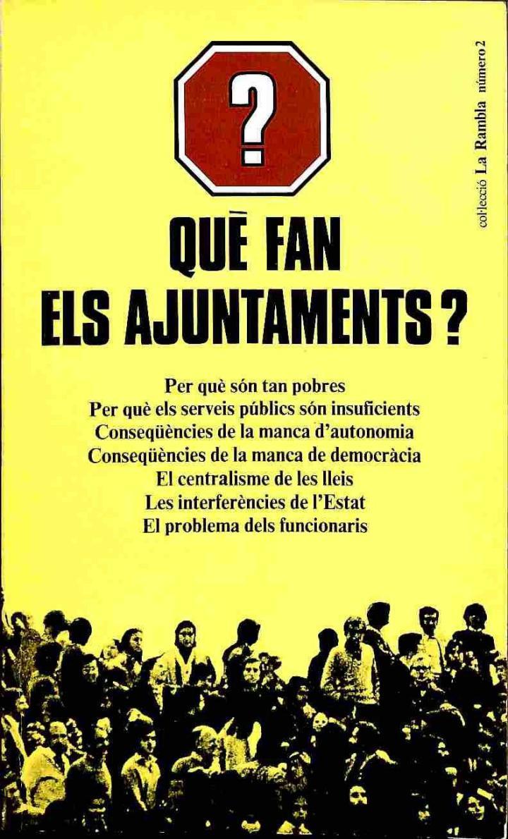 QUÈ FAN ELS AJUNTAMENTS? (CATALÁN) | 9788429713115 | SIN ESPECIFICAR