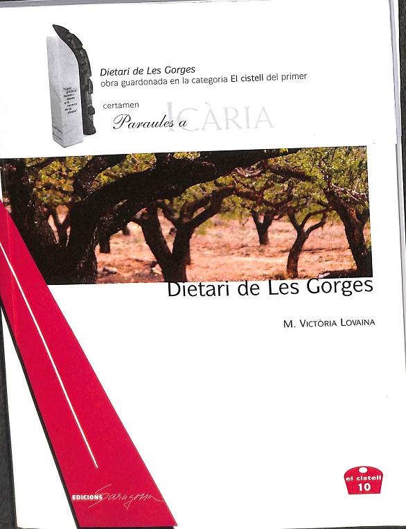DIETARI DE LES GORGES (CATALÁN) | M. VICTORIA LOVAINA