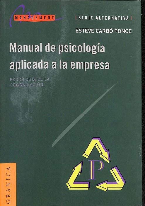 MANUAL DE PSICOLOGÍA APLICADA A LA EMPRESA | V.V.A