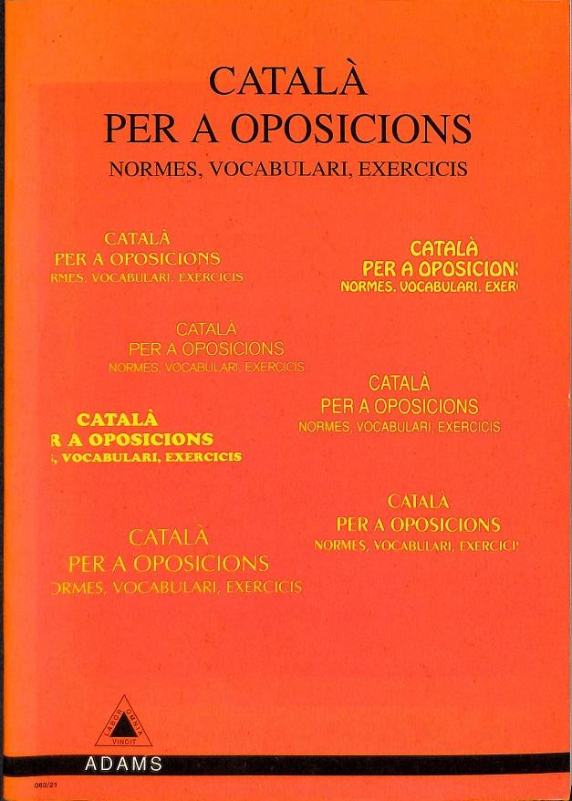 CATALÀ PER A OPOSICIONS | 0 | PÉREZ RUIZ DE VALBUENA, FÉLIX