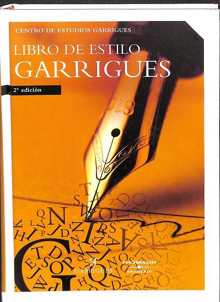 LIBRO DE ESTILO GARRIGUES  | ESTUDIOS GARRIGUES, CENTRO DE
