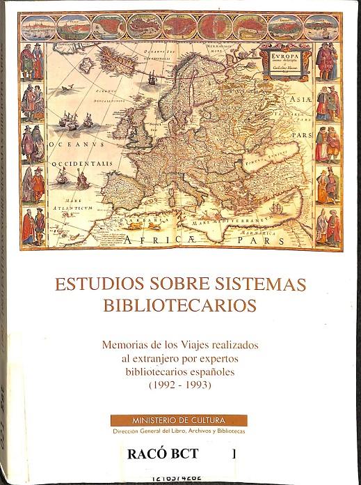 ESTUDIOS SOBRE SISTEMAS BIBLIOTECARIOS  | V.V.A