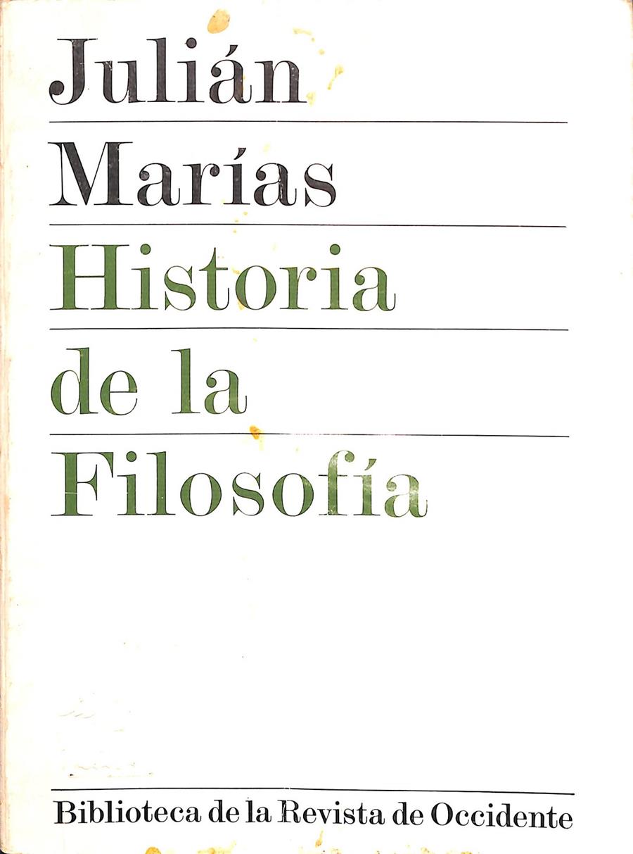 HISTORIA DE LA FILOSOFÍA | 9788429287086 | MARIAS, JULIÁN