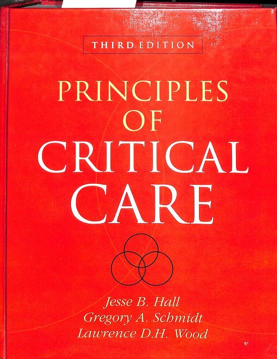 PRINCIPLES OF CRITICAL CARE (INGLÉS) | 9780071416405 | HALL, JESSE B.