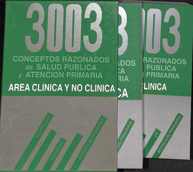 3003 CONCEPTOS RAZONADOS DE SALUD PUBLICA Y ATENCION PRIMARIA AREA CLINICA Y NO CLINICA | MONTERO GARCÍA, CRISTINA