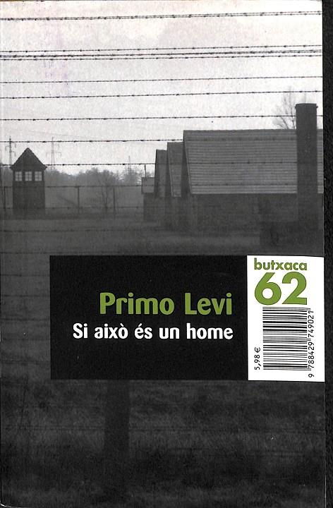 SI AIXÒ ES UN HOME (CATALÁN) | PRIMO LEVI