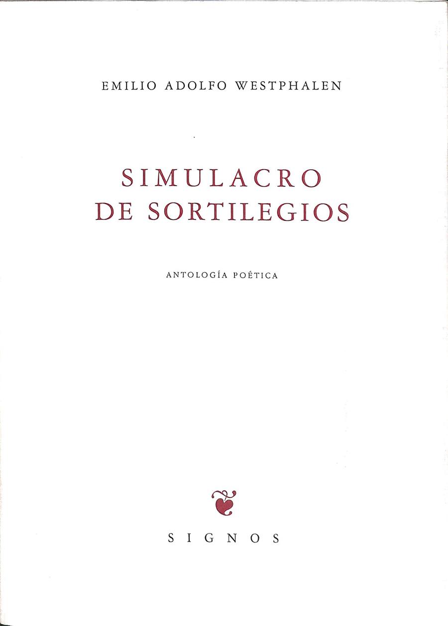 SIMULACRO DE SORTILEGIOS | WESTPHALEN, EMILIO ADOLFO